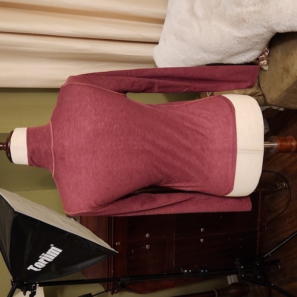 NWT Madewell Maroon Light Weight  Turtleneck-Size M​​​​​​​​ - Picture 2 of 4